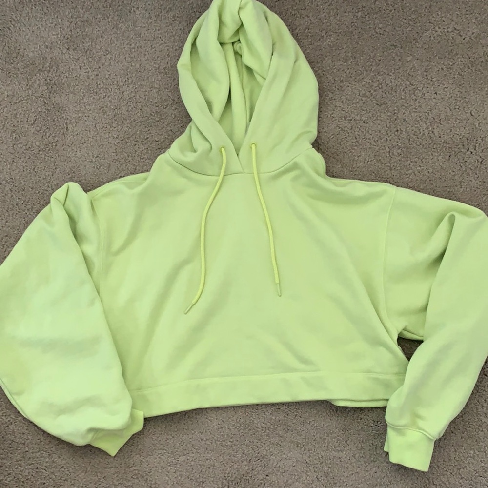 Alo Bae Hoodie Neon Yellow Xs